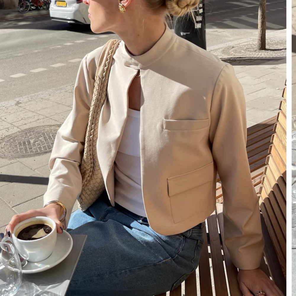 Djerf Avenue Day-to-Day Jacket in Cream